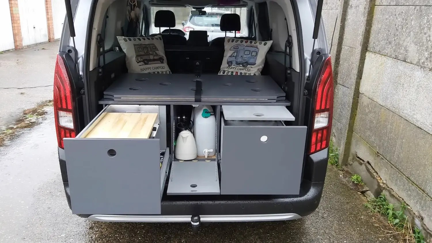 kit aménagement amovible Rifter Berlingo mini campervan